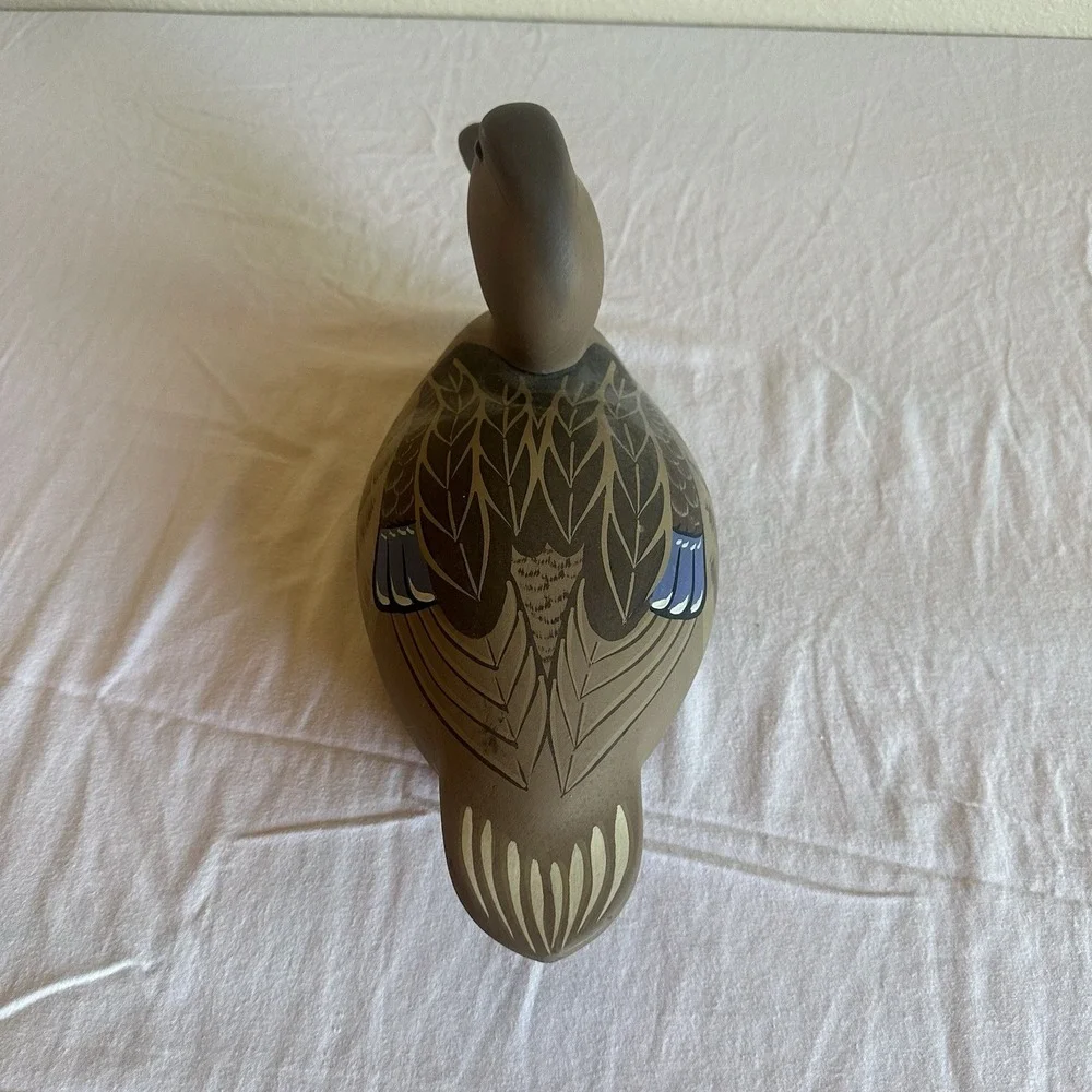 Vintage Hornick Bros Stoney Point Widgeon Duck Decoy Signed Raymond Hornick 1981